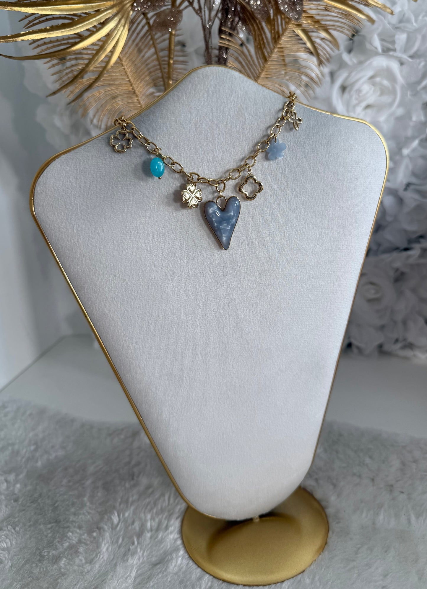Collier Lovana bleu