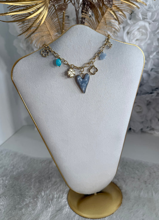 Collier Lovana bleu