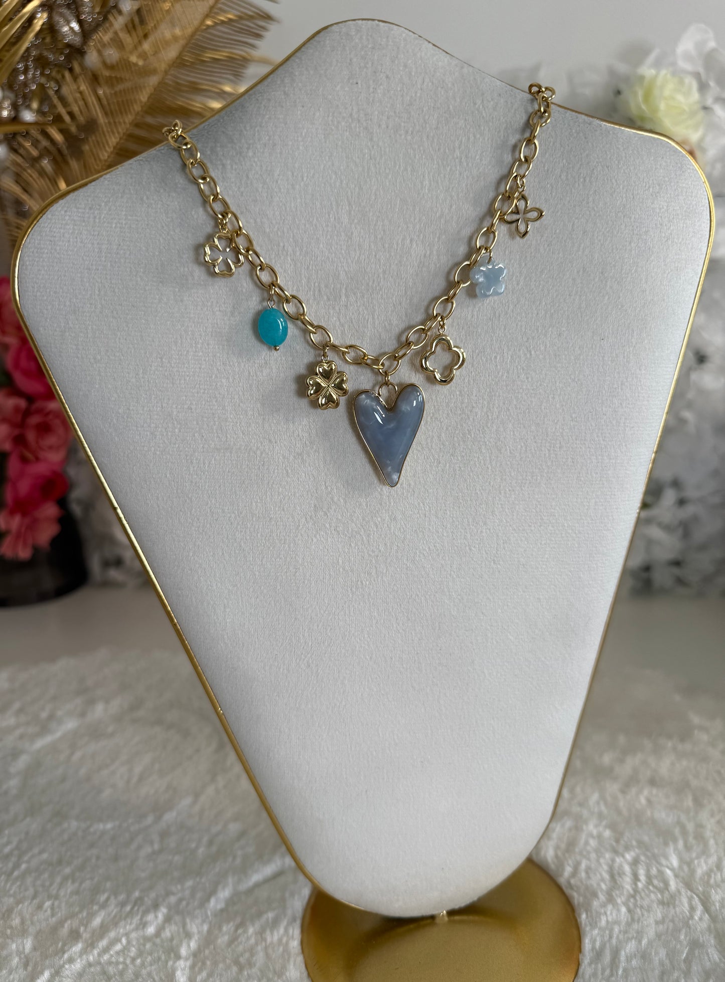 Collier Lovana bleu