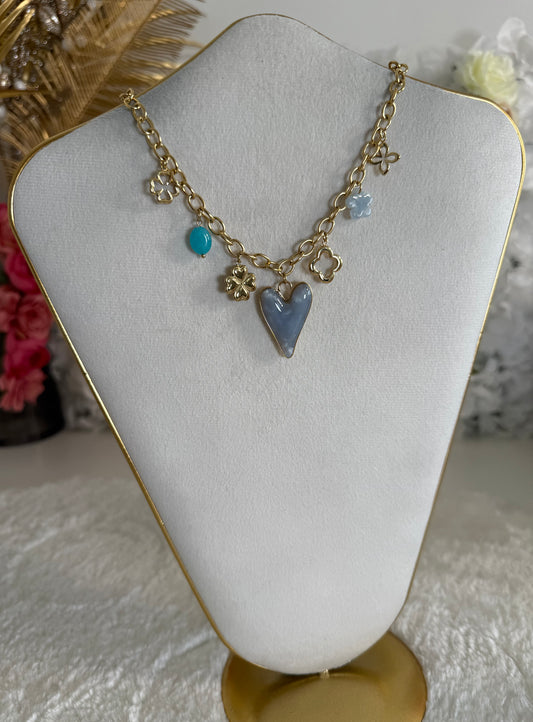 Collier Lovana bleu