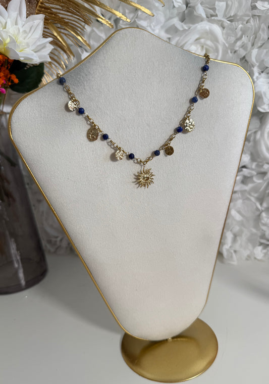 Collier Santorin bleu