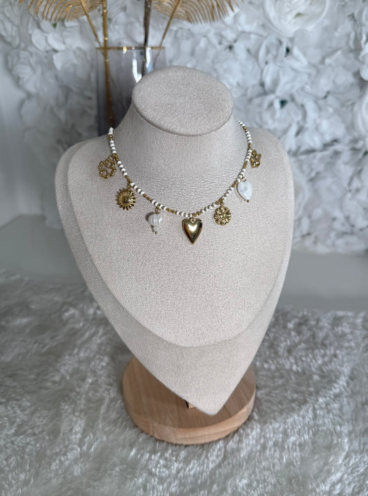 Collier Milan blanc