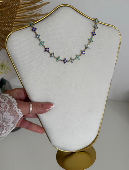 Collier Monaco bleu
