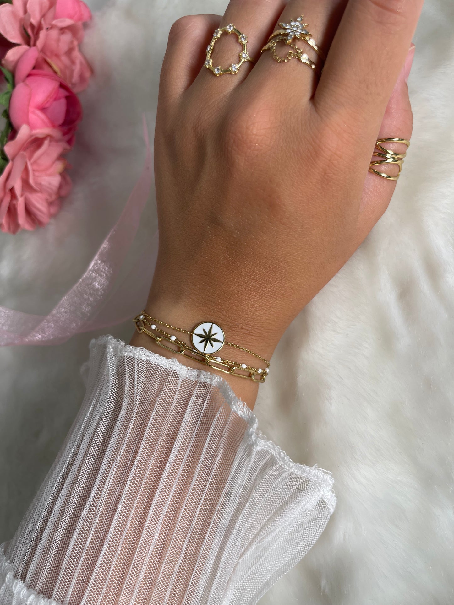 White Monica bracelet