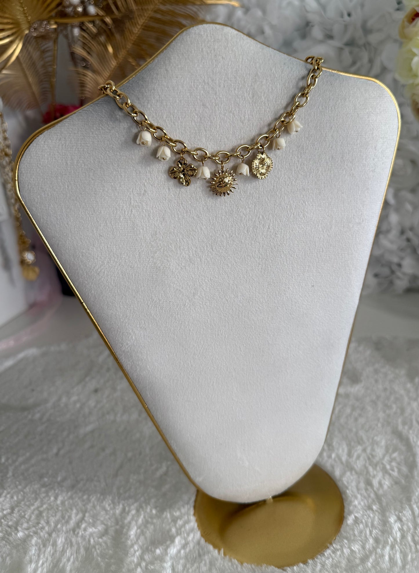 Collier Noemie blanc