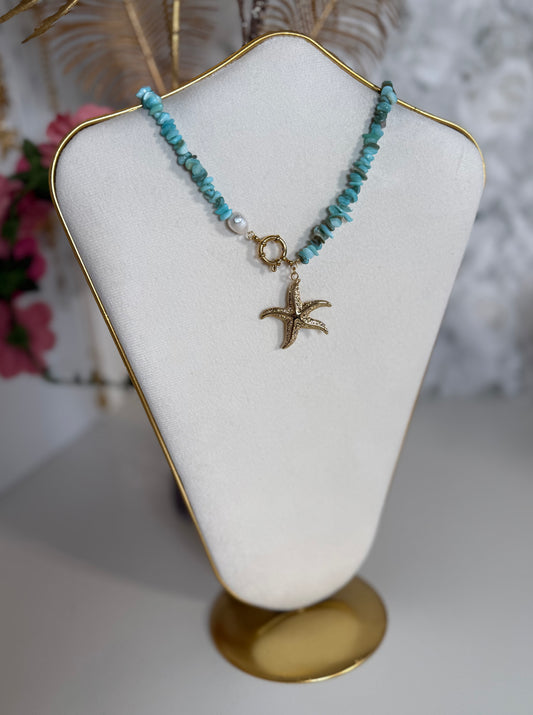 Collier Ocean bleu