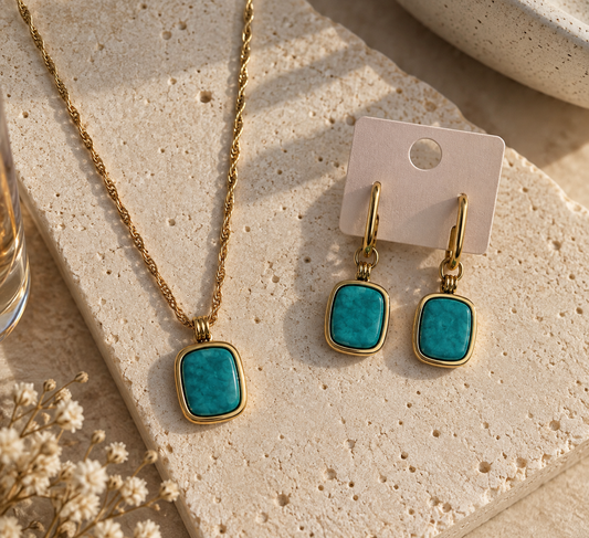 Parure Nour Amazonite