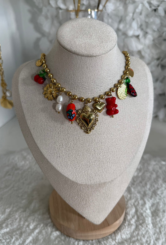 Collier Pastèque
