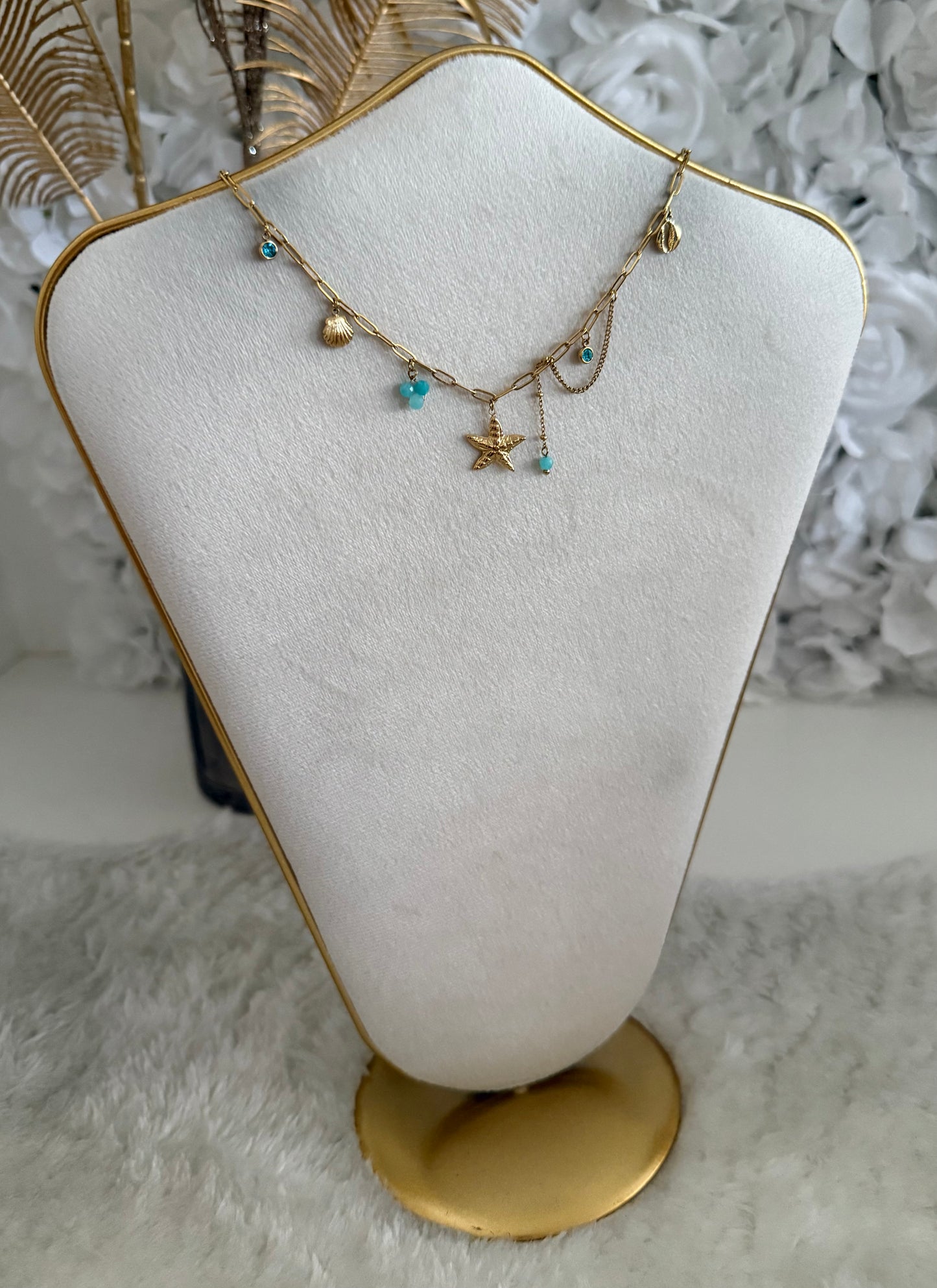 Collier Panama bleu