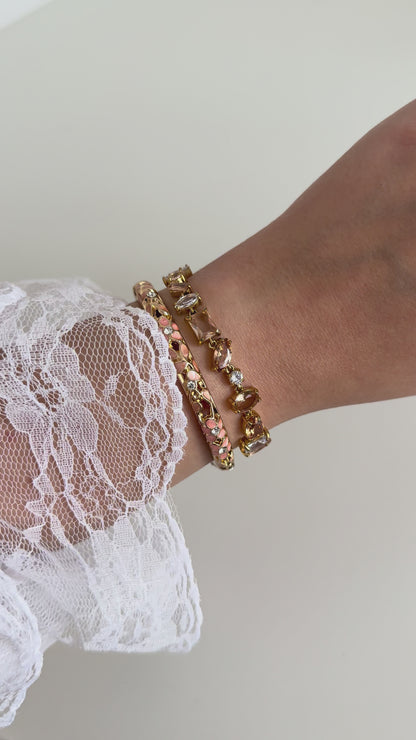 Bracelet Cristal beige