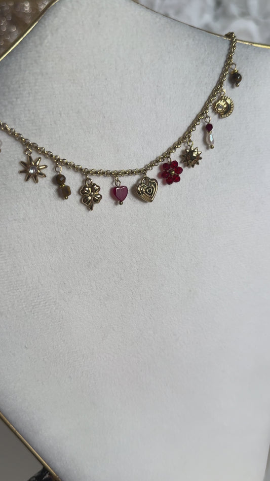 Collier Manoa bordeau