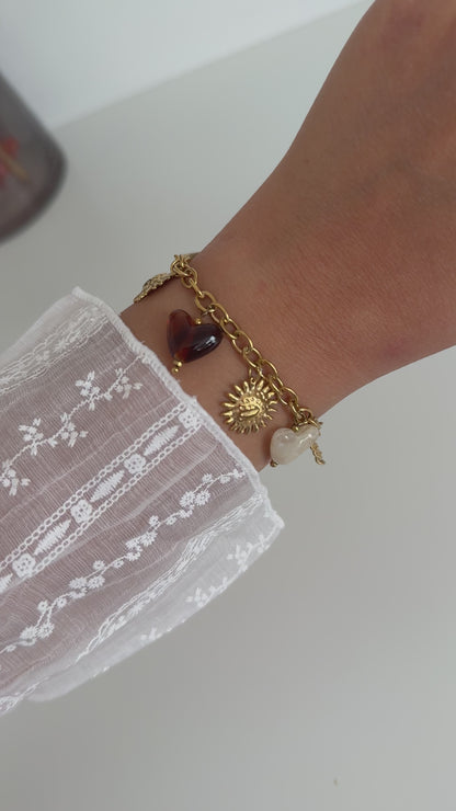 Parure Serena marron