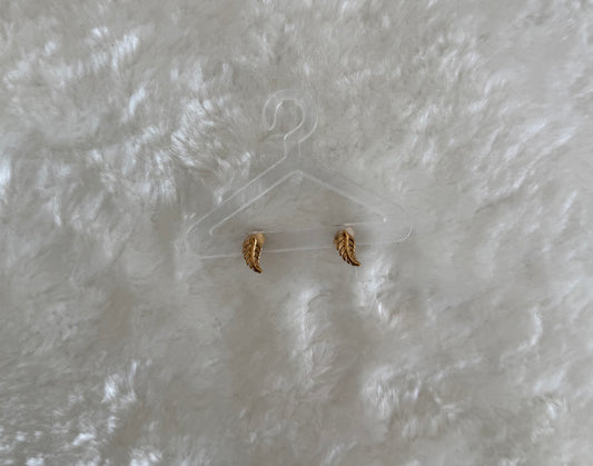 Boucles d'oreilles - puces d'oreilles Plume