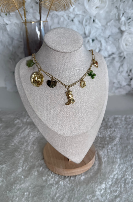 Collier Shania vert