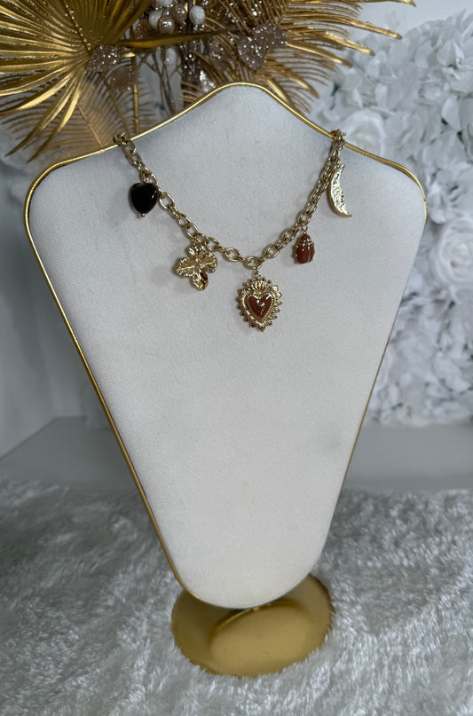 Collier Sidney marron
