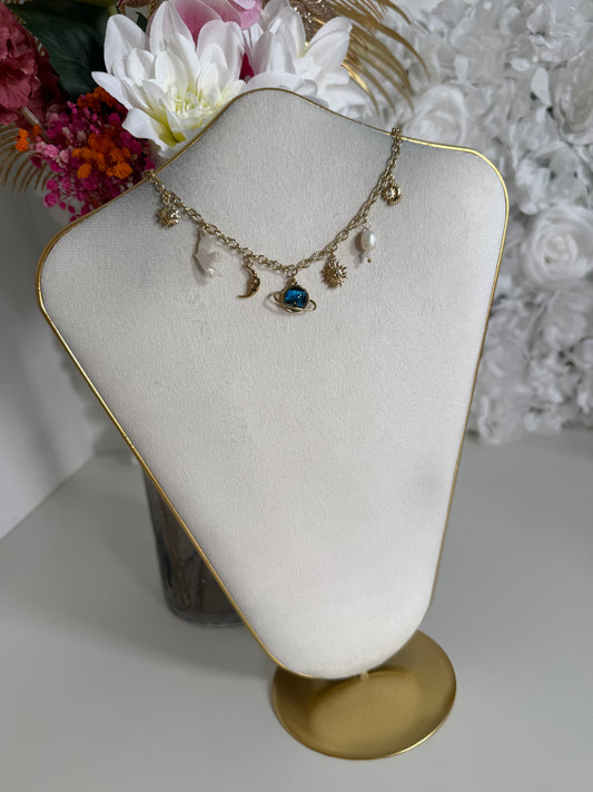 Collier Stellar blanc
