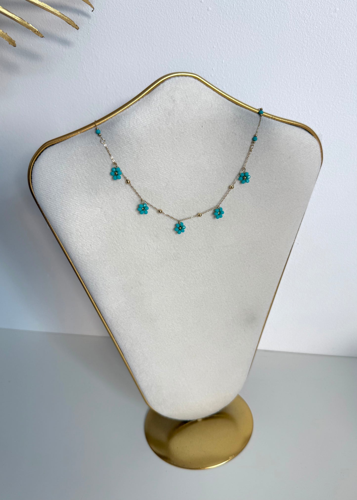 Collier Tasnim bleu