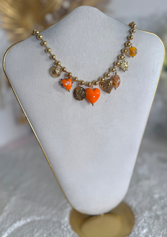 Collier Trinity orange