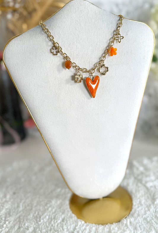 Collier Lovana orange