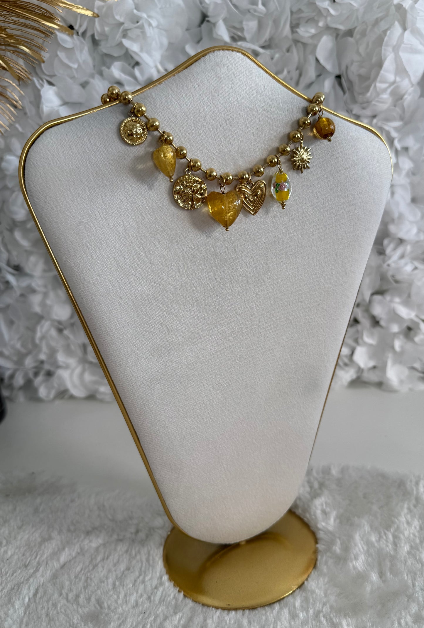 Collier Trinity jaune