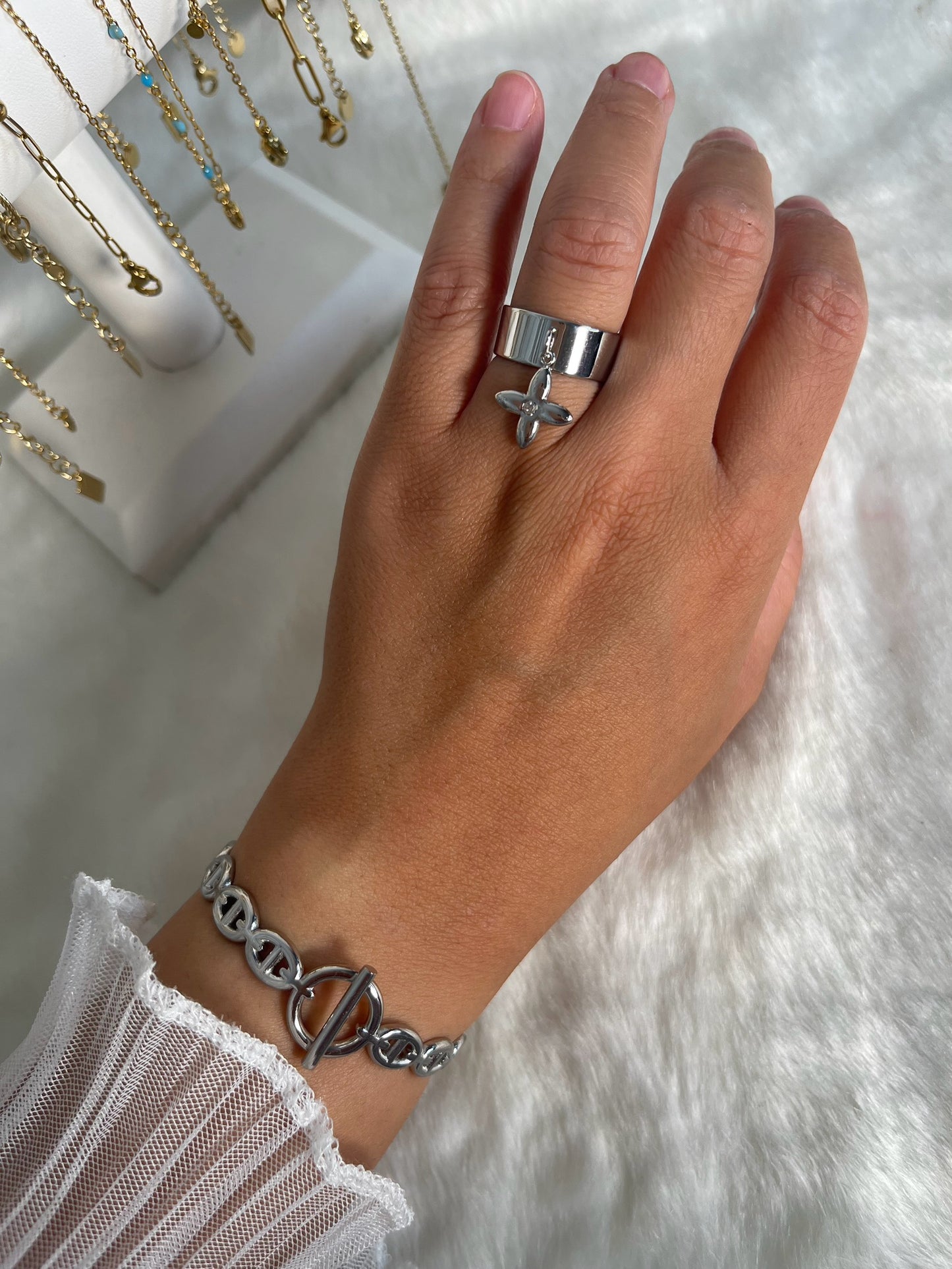 Silver Valentine ring