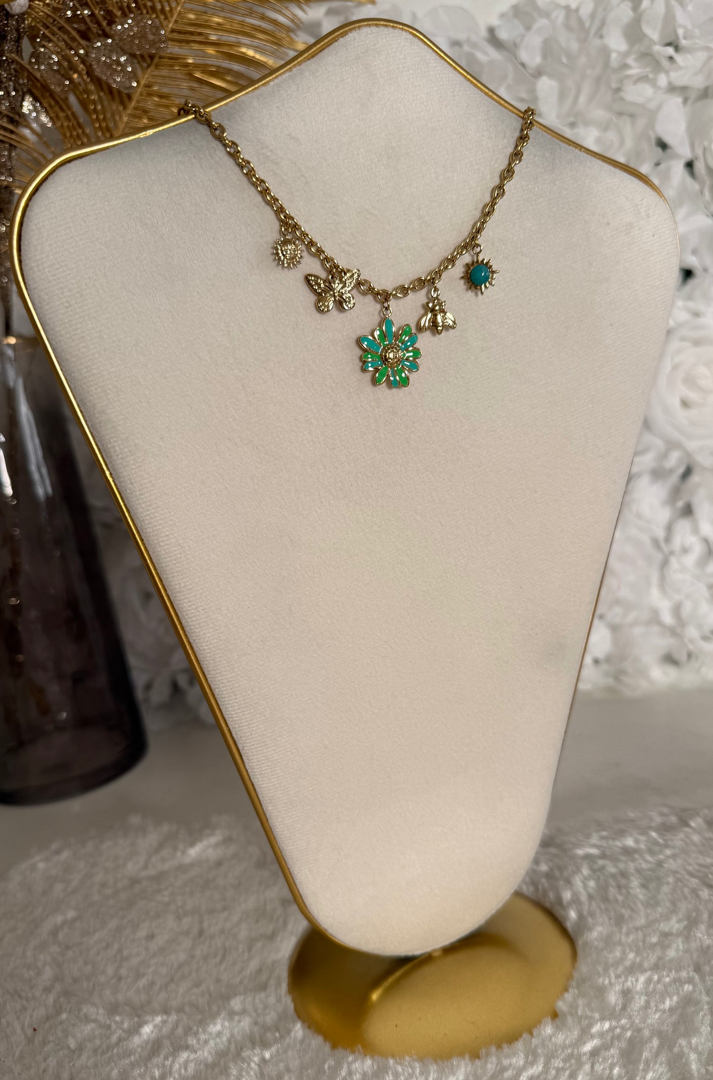 Collier Zakia vert